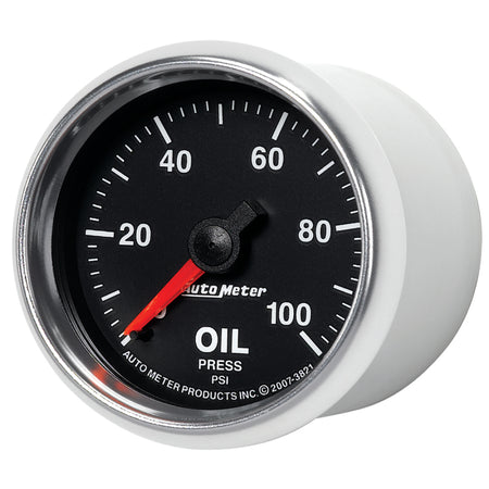 Auto Meter GS Mechanical Oil Pressure Gauge - 2-1/16"