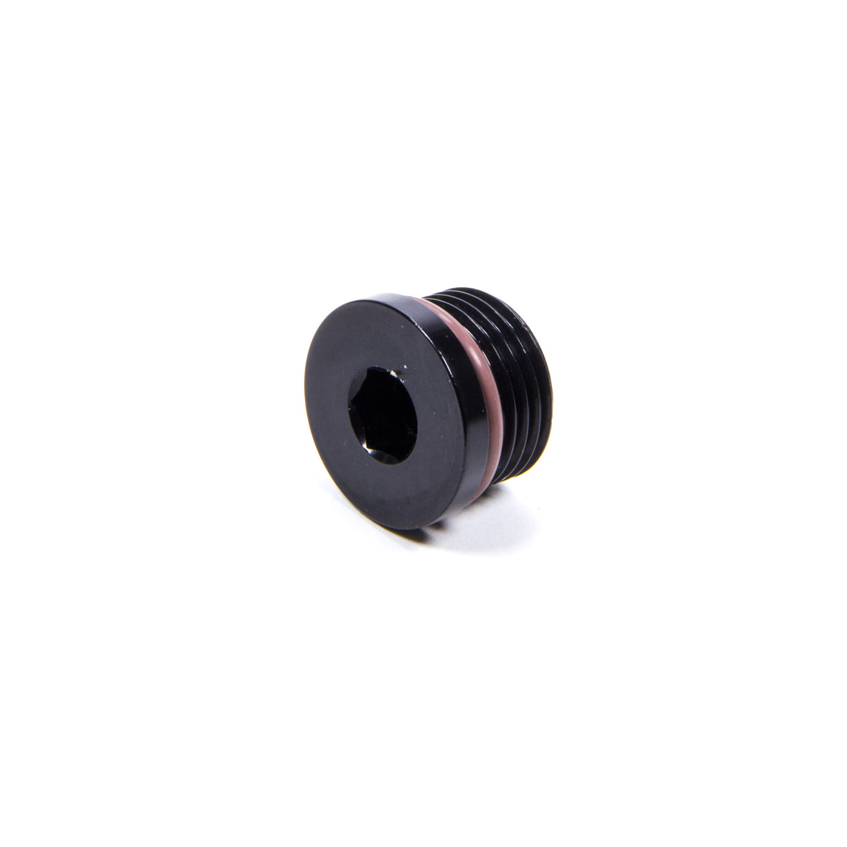 XRP Plug Fitting 8 AN Male O-Ring Allen Head Black Anodize - Each