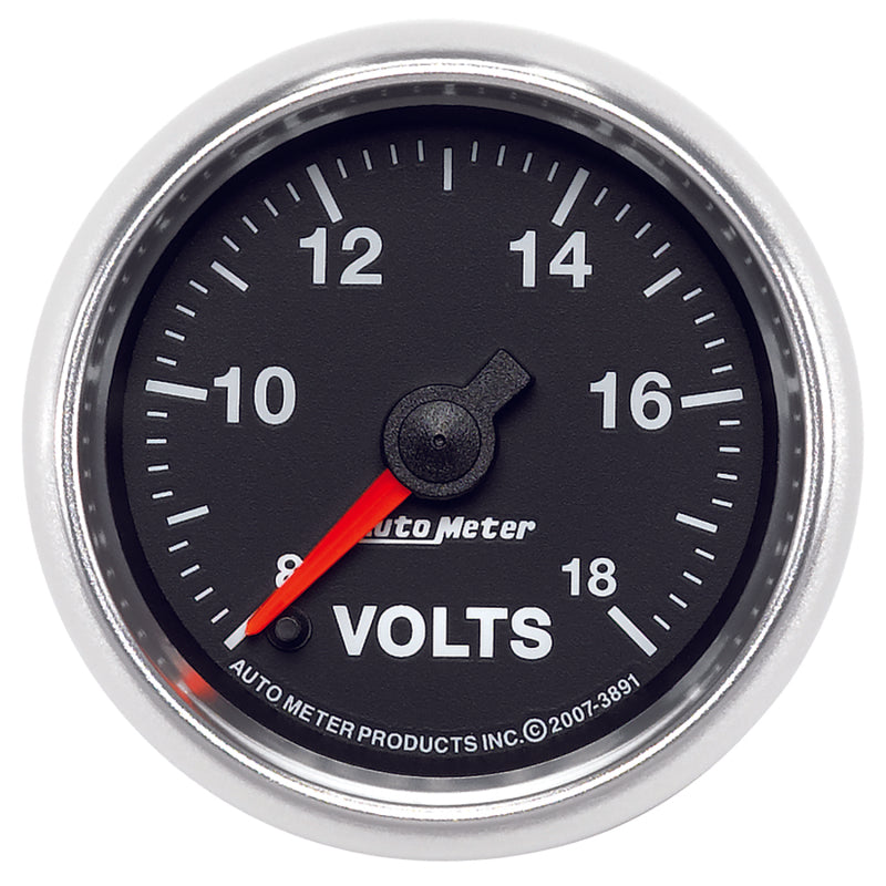 Auto Meter GS Electric Voltmeter Gauge - 2-1/16"