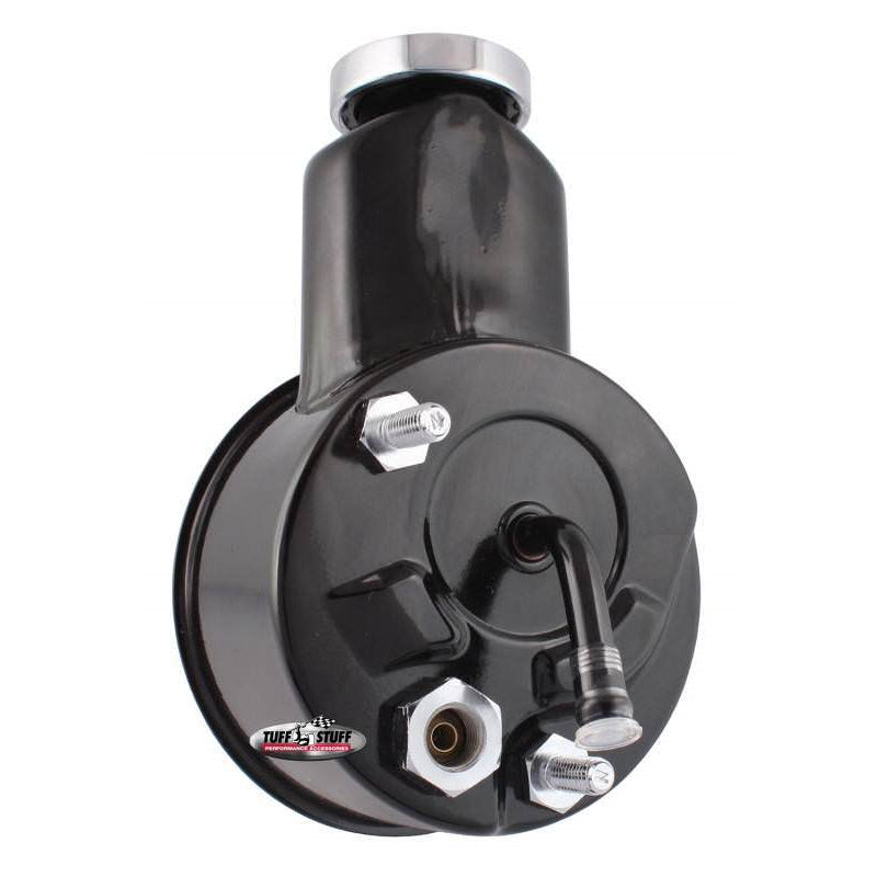 Tuff Stuff Saginaw Style Power Steering Pump - Black - V8 - Chevy Corvette 1966-74