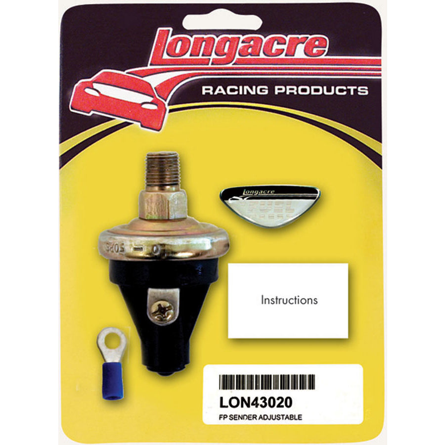 Longacre 2 - 7 PSI Adj Fuel Pressure 1/8" NPT Sender Only