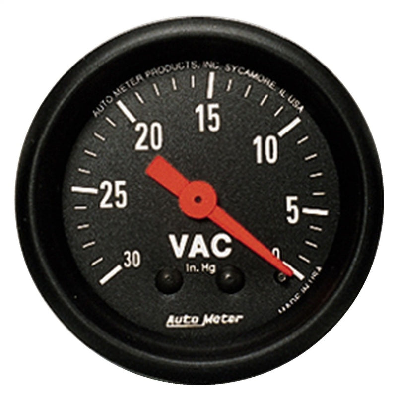 Auto Meter Z-Series Mechanical Vacuum Gauge - 2-1/16"