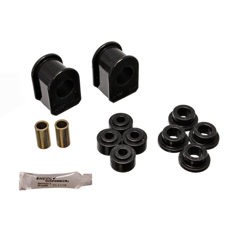 Energy Suspension Hyper-Flex Front / Rear Sway Bar Bushing - 1.125 in Bar - 2.5 in Tall - Black / Cadmium - Ford SUV / Truck