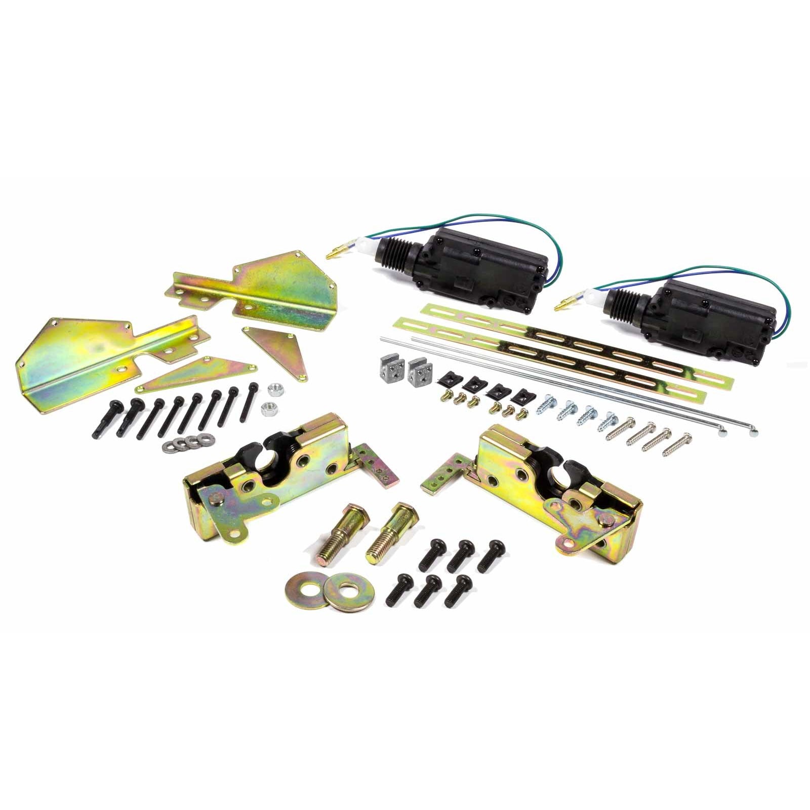 AutoLoc Large Bear Claw Door Latch Power Locking Hardware/Strikers Included Steel - Zinc Oxide