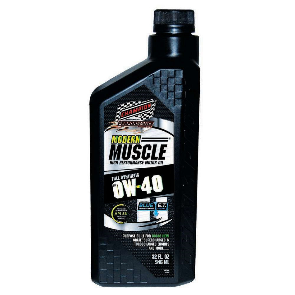 Champion Modern Muscle 0w40 Oil 1 Quart Full Synthetic