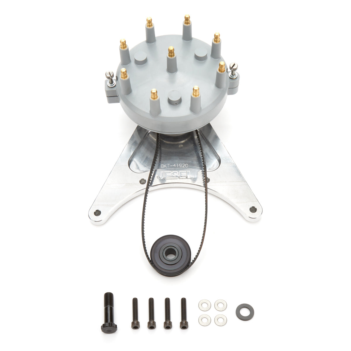 Jesel Distributor Belt Drive - HEI Style Distributor - Moroso Cap - Jesel Belt Drive System - Raised Cam - Big Block Chevy