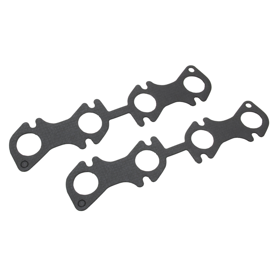 Hedman Hedders Exhaust Header / Manifold Gasket - 1.500 in Round Port - Steel Core Laminate - Ford Modular - Pair