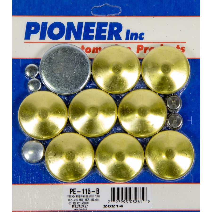 Pioneer 350 Pontiac Freeze Plug Kit - Brass