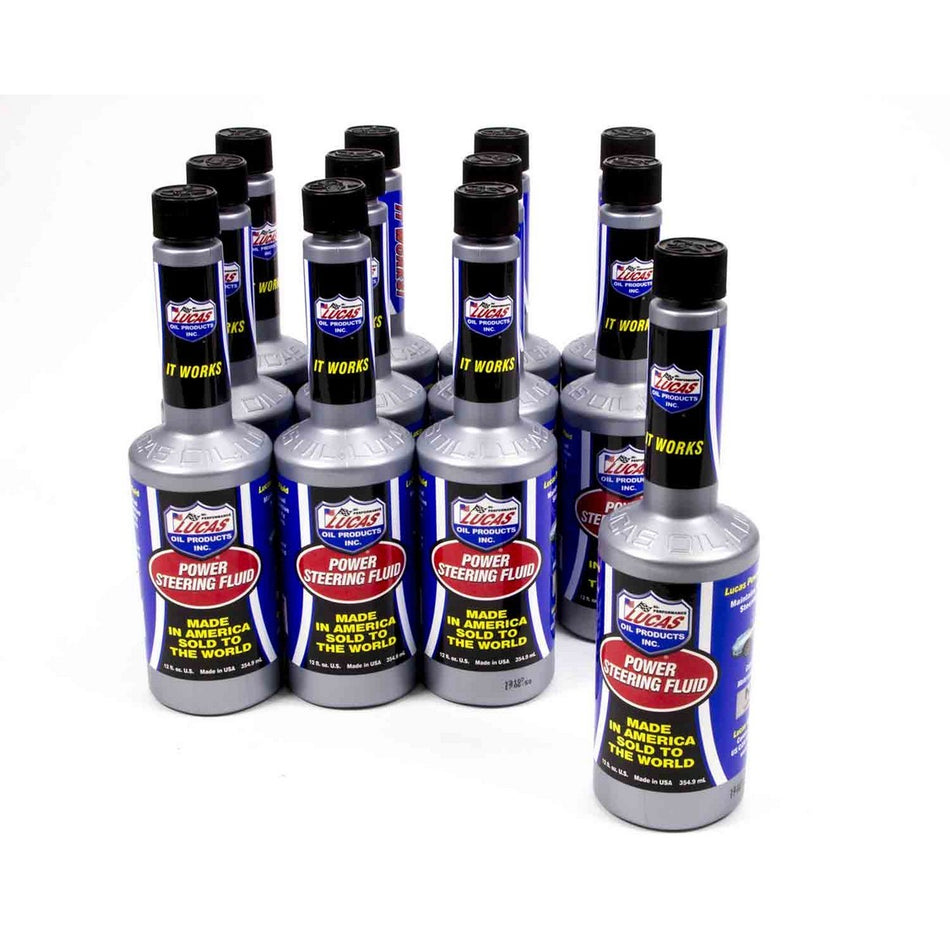 Lucas Oil Products 12.00 oz Power Steering Fluid - Set of 12