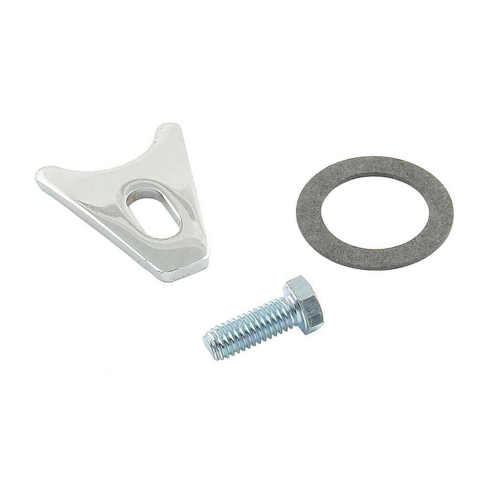 Mr. Gasket Distributor Hold Down - Bolt Mounted - Chrome - Chevy V8