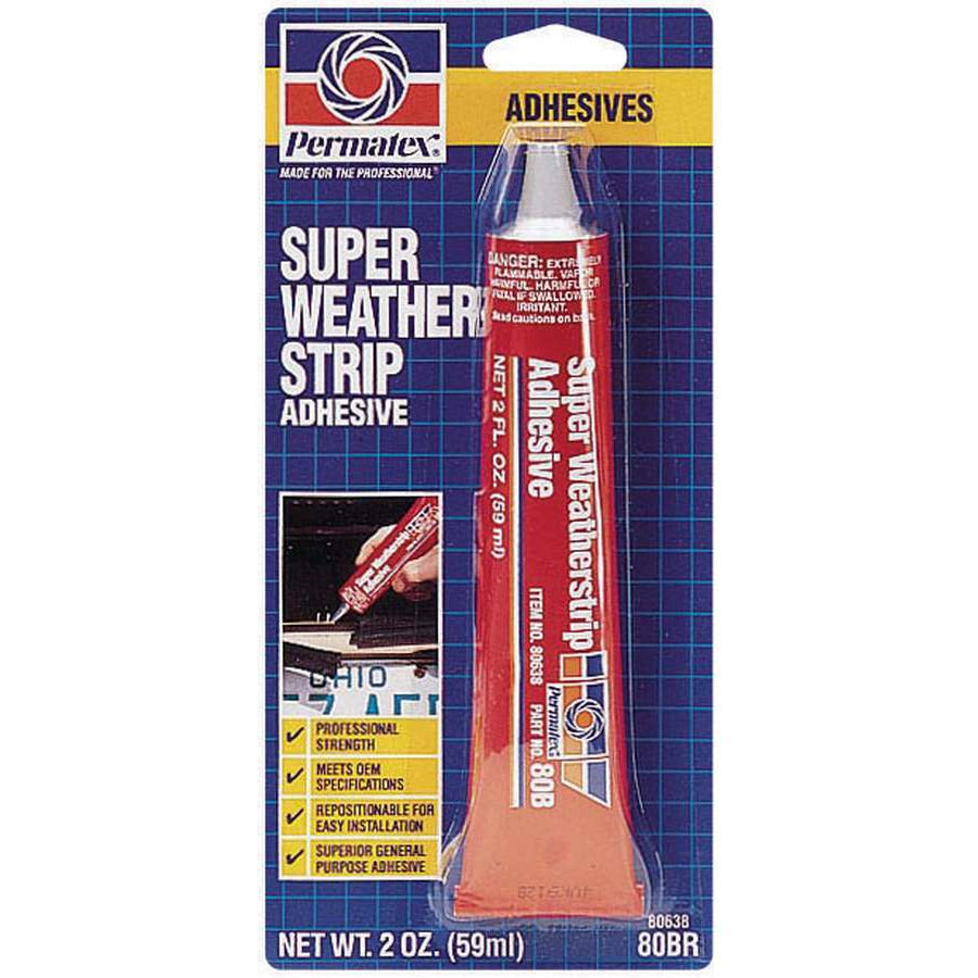 Permatex Super Weatherstrip Adhesive - 2 fl. oz. Tube