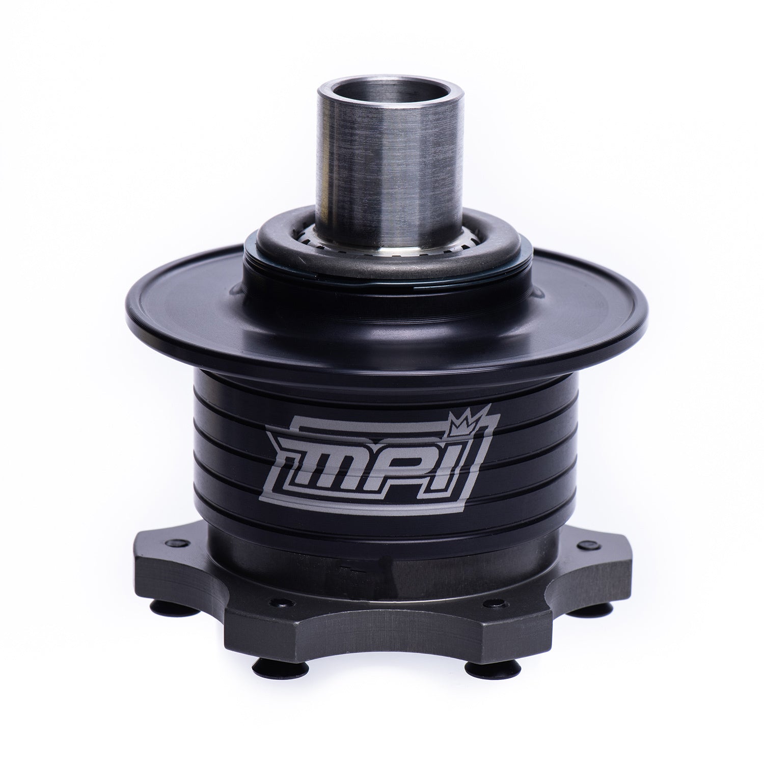 MPI Steering Wheel Quick Release - Aluminum - Black - 6-Bolt Steering Wheel