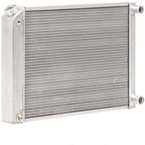 Be Cool Bone Yard Radiator 22" W x 19-1/2" H x 3.00" D Pass Inlet/Pass Outlet Aluminum - Natural
