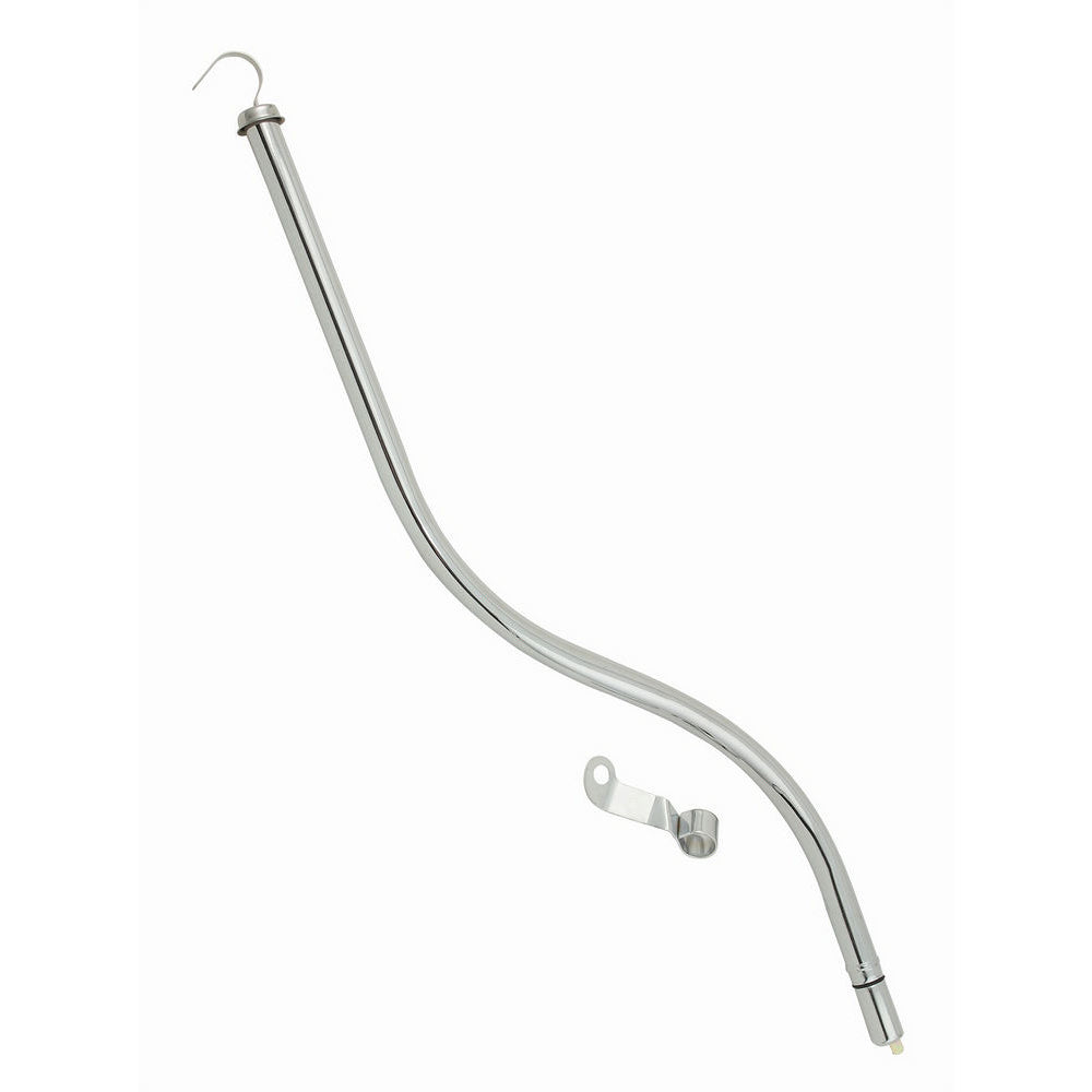 Mr. Gasket Transmission Dipstick - Transmission Mount - Solid Tube - 27 in Long - Chrome - TH350
