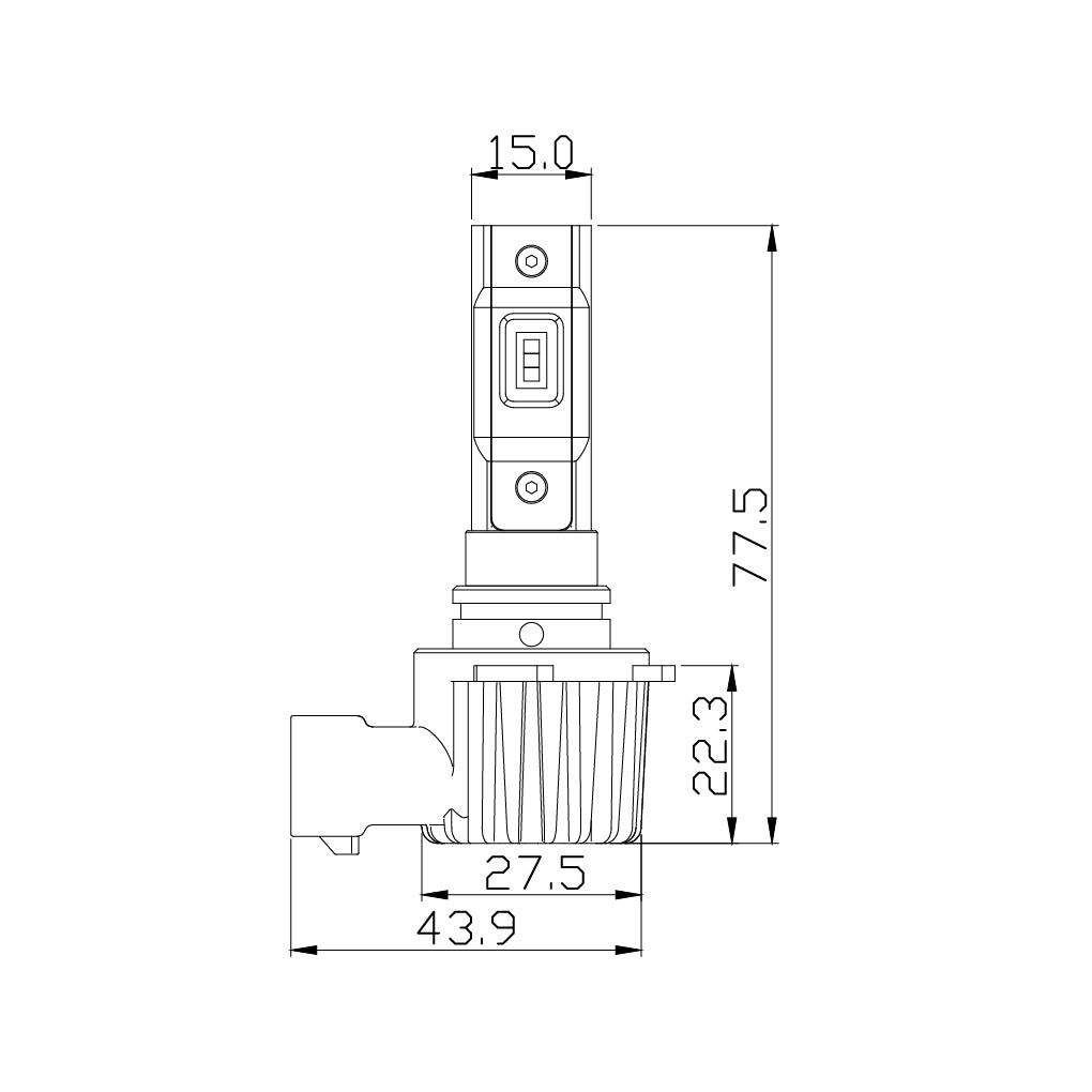 Arc Lighting Concept Series LED Light Bulb - H10 - White - (Pair)