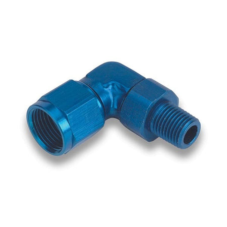 Earl's 90 AN to Male Swivel NPT Adapters -08 AN to 3/8" NPT