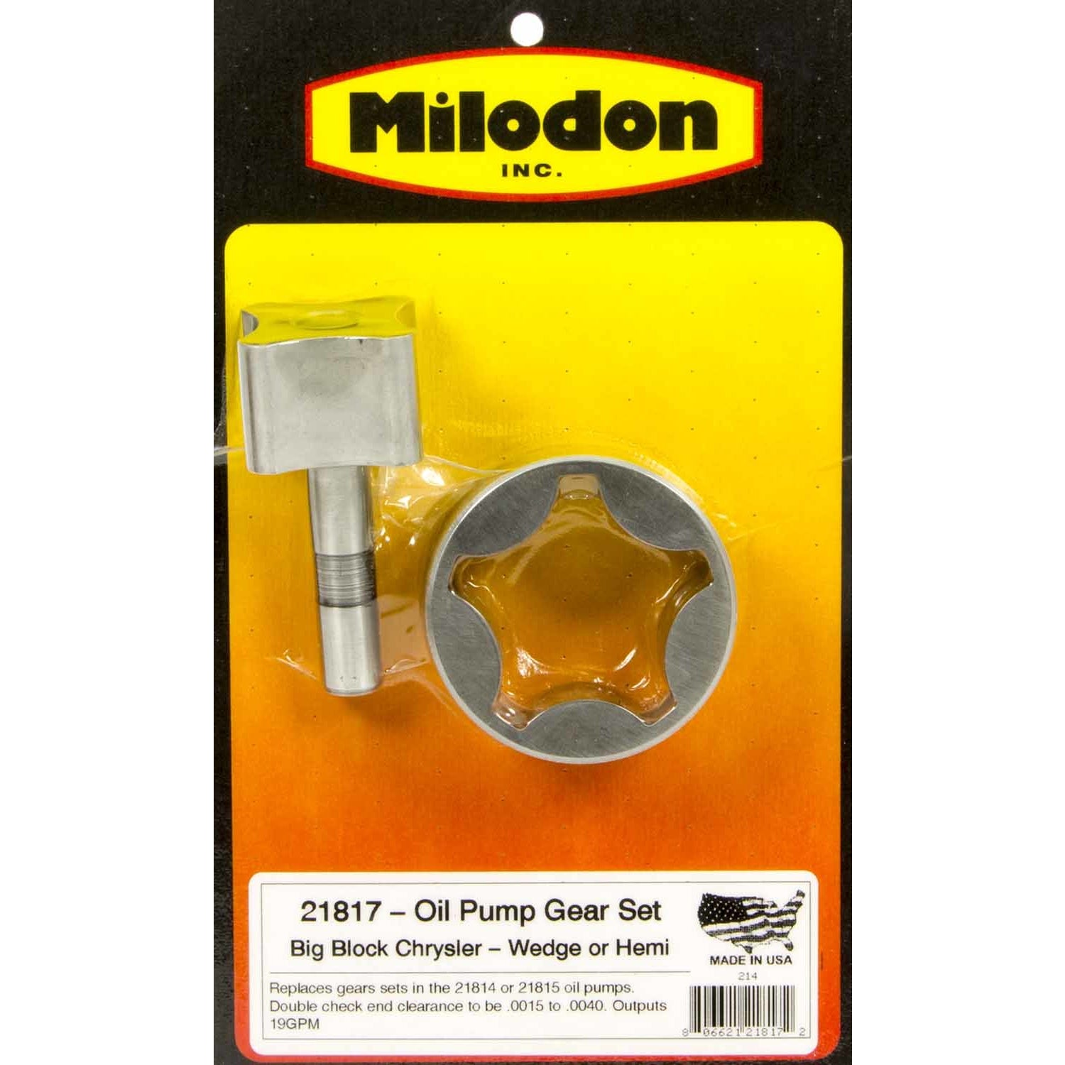 Milodon 21817 Oil Pump Gears – Pit Stop USA