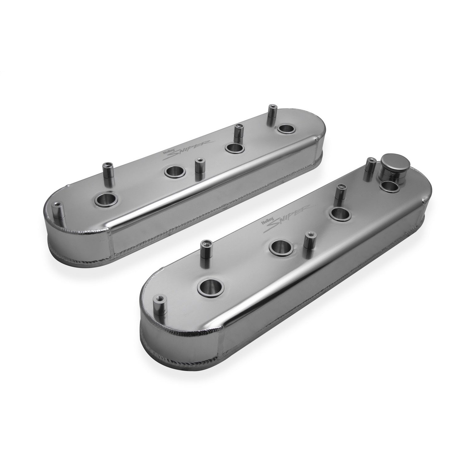 Sniper Fabricated Aluminum LS Valve Covers - Silver