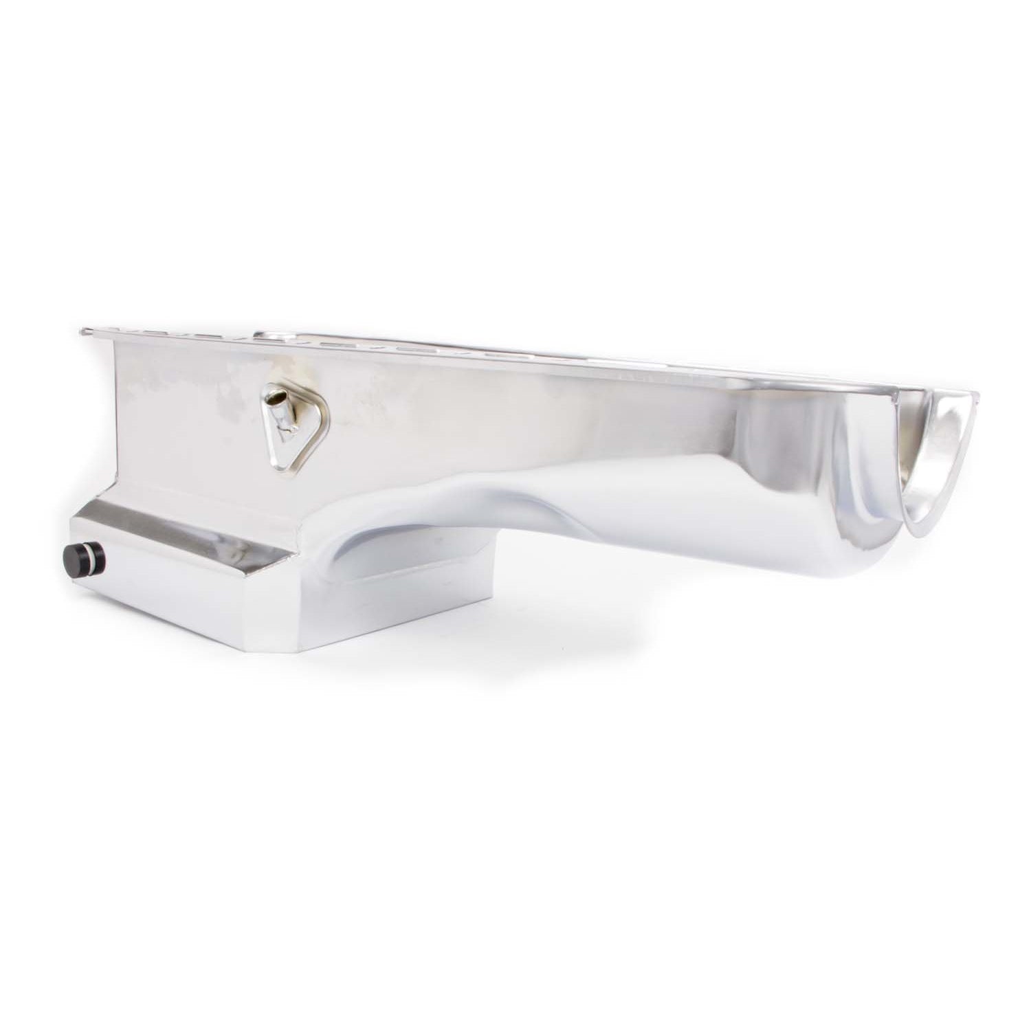 Racing Power Drag Race Rear Sump Oil Pan - 7 Quart - 8.25 in Deep - Chrome - 2 Piece Seal - Big Block Chevy