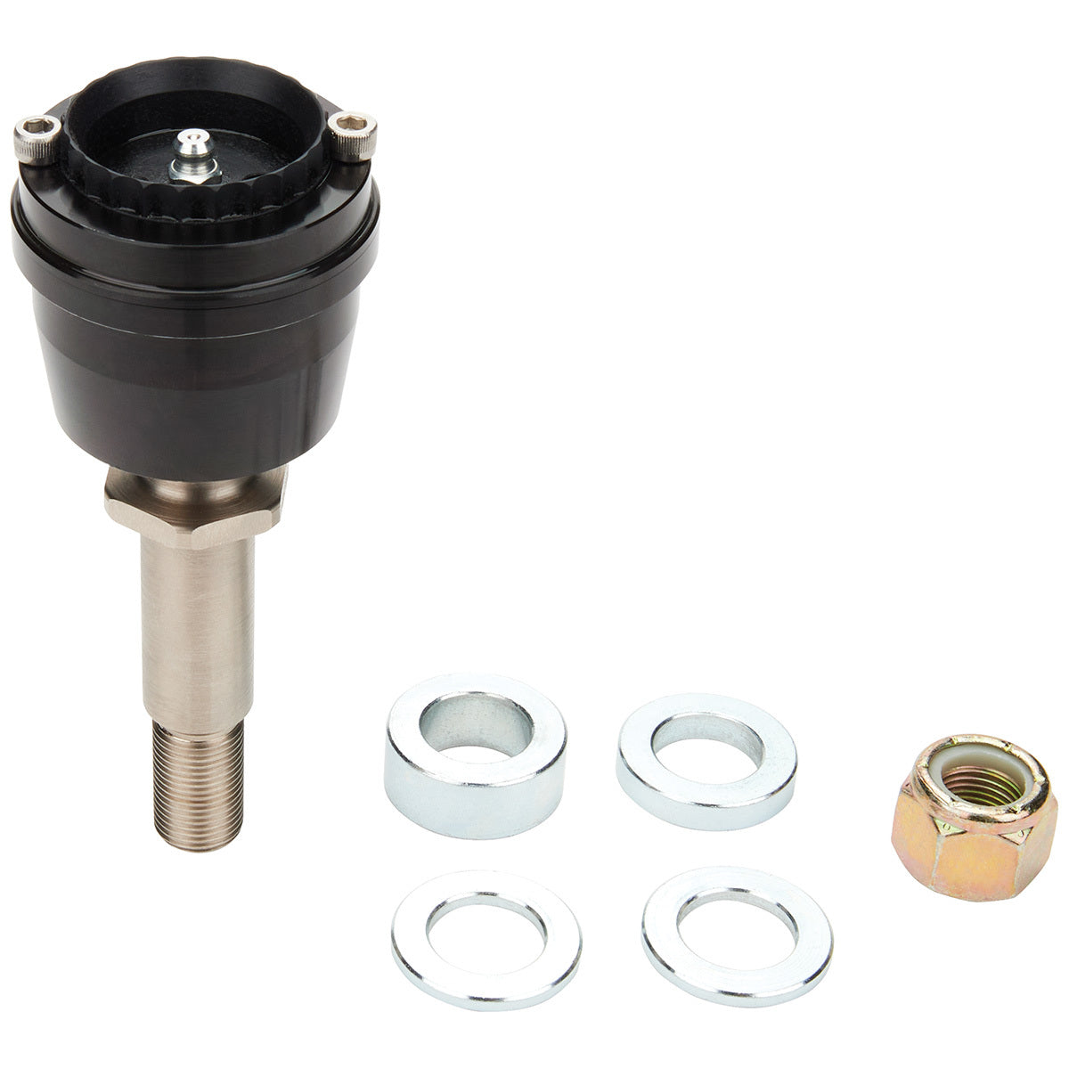 Allstar Performance Take-Apart Low Friction Lower Ball Joint - Straight Pin - Press-In - Adjustable Std to 1 in Pin