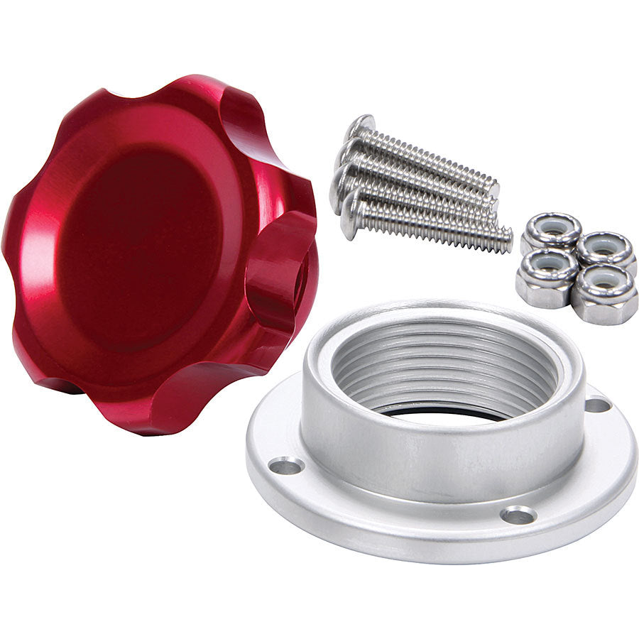 Allstar Performance Small Fill Plug Kit With Aluminum Bolt-On Bung - Red