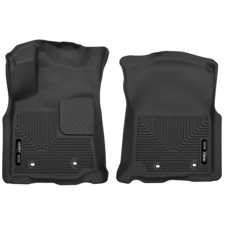 Husky Liners Weatherbeater Floor Liner - Front - Plastic - Black - Toyota Tacoma 2018-21 - (Pair)