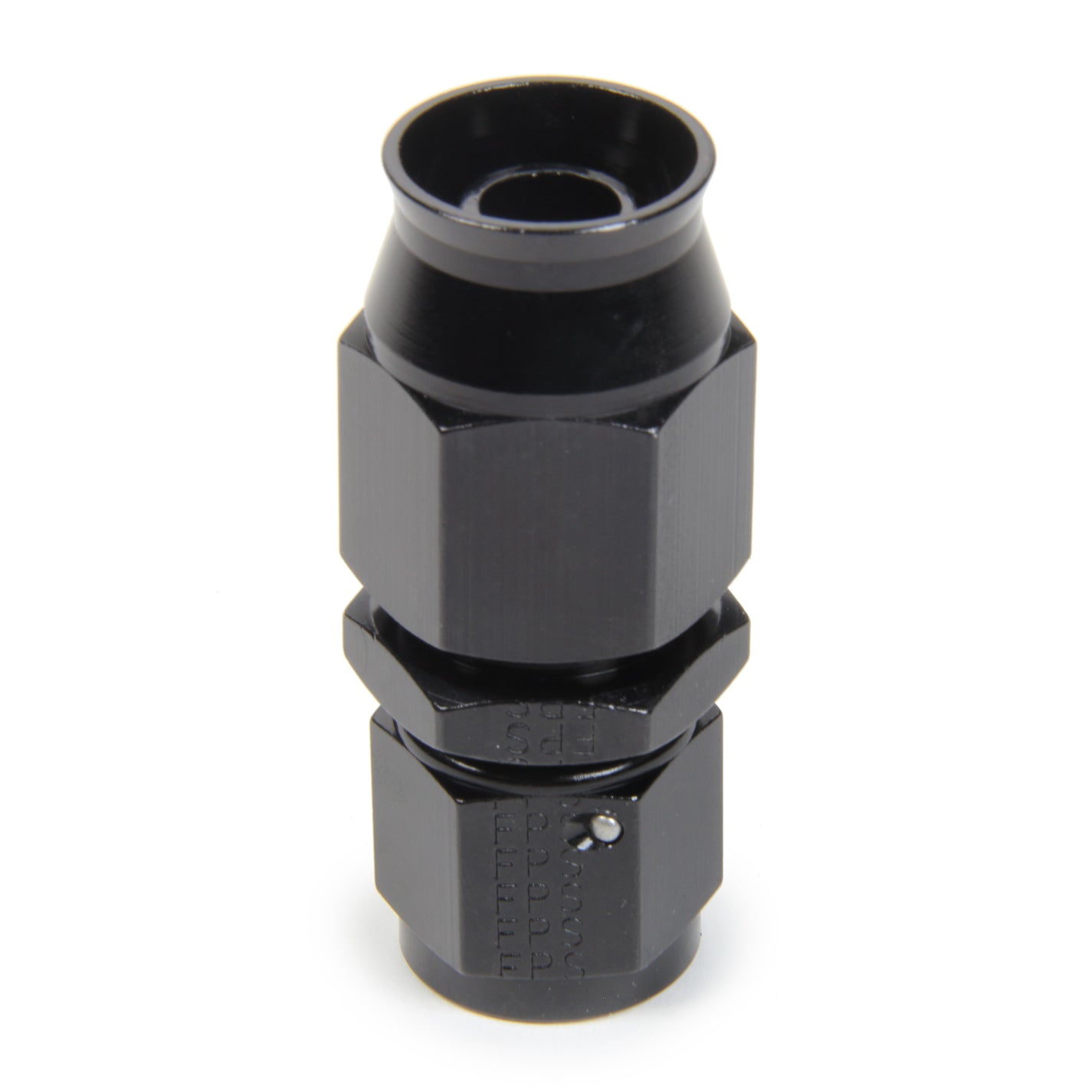 Fragola Race-Rite Straight Hose End - PTFE Hose - 8 AN Hose Barb to 8 AN Female - Swivel - Black