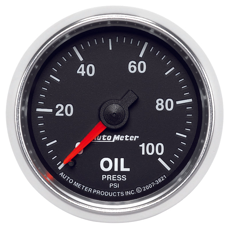 Auto Meter GS Mechanical Oil Pressure Gauge - 2-1/16"