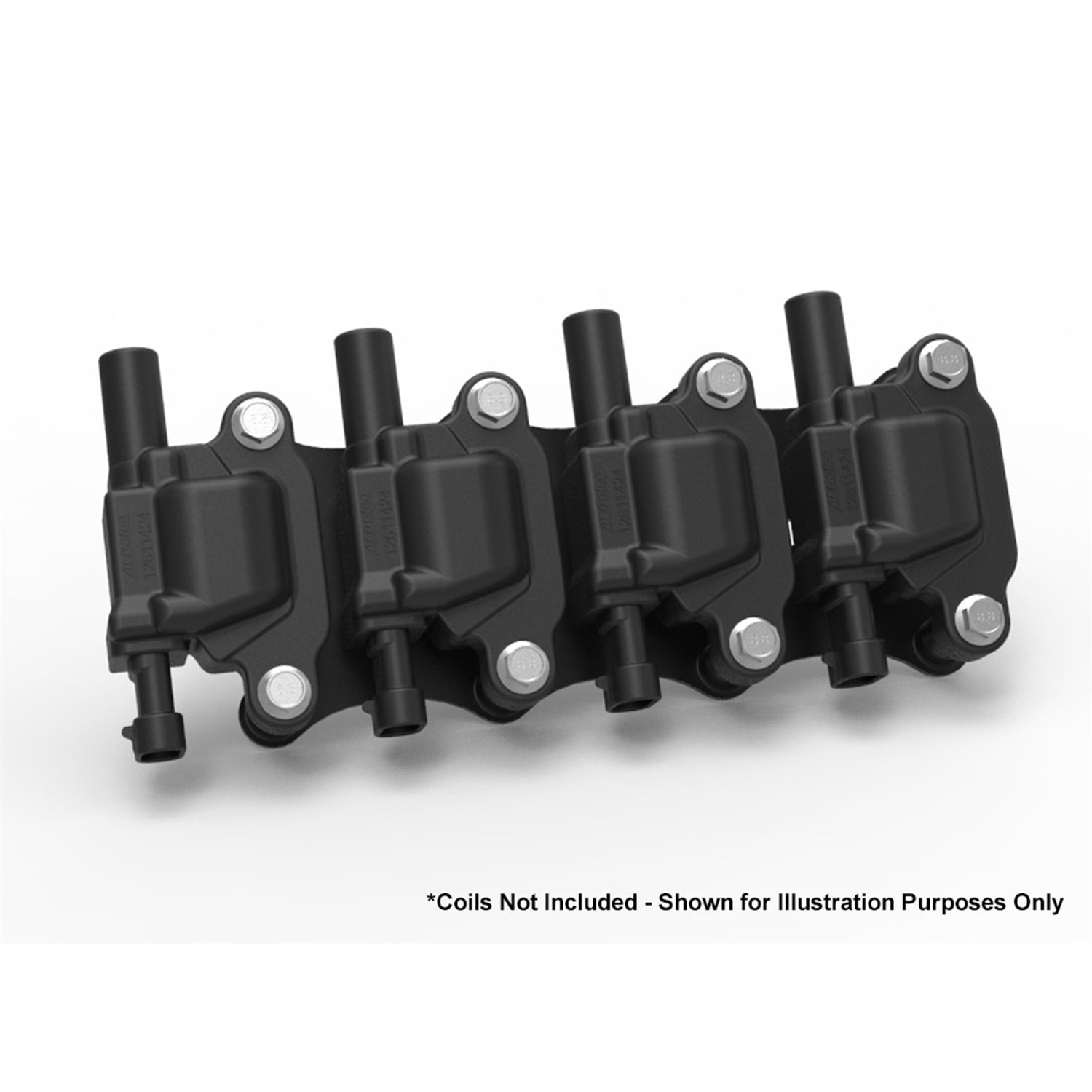 Holley EFI Coil Pack Style Coil Mount Ignition Coil Bracket - Black Powder Coat - GM LS-Series 561-130 - Pair
