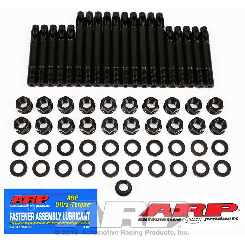 ARP Main Stud Kit - Hex Nuts - 4-Bolt Mains - Chromoly - Black Oxide - Big Block Chevy
