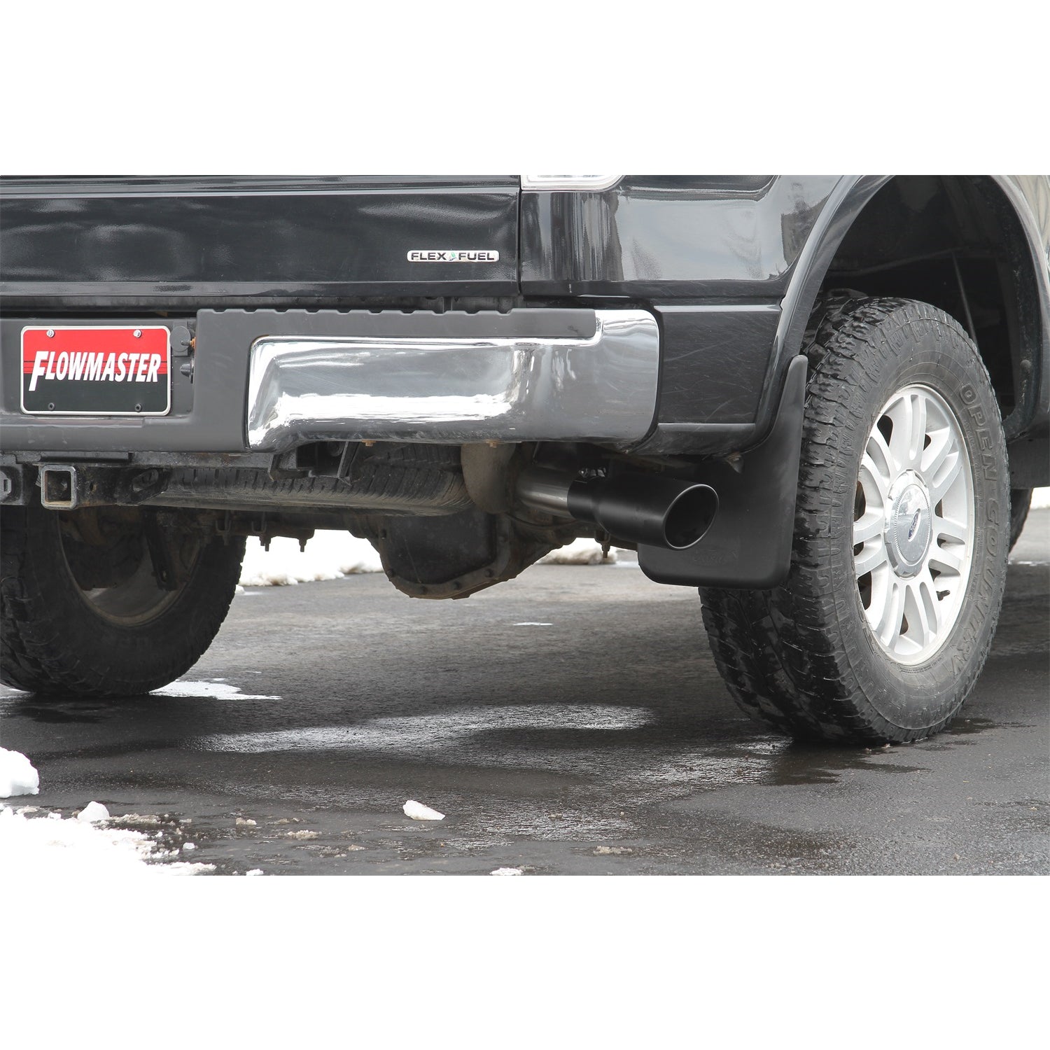 Flowmaster FlowFx Exhaust System - Cat-Back - 3" Diameter - Single Side Exit - 4-1/2" Black Ceramic Tip - Stainless