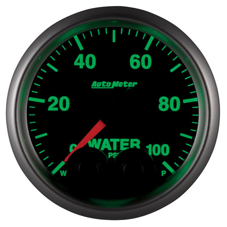 Auto Meter Elite Series Water Pressure Gauge - 2-1/16"