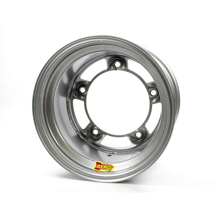 Aero 58 Series Rolled Wheel - Silver - 15" x 10" - Wide 5 - 4" Back Spacing - 18 lbs.