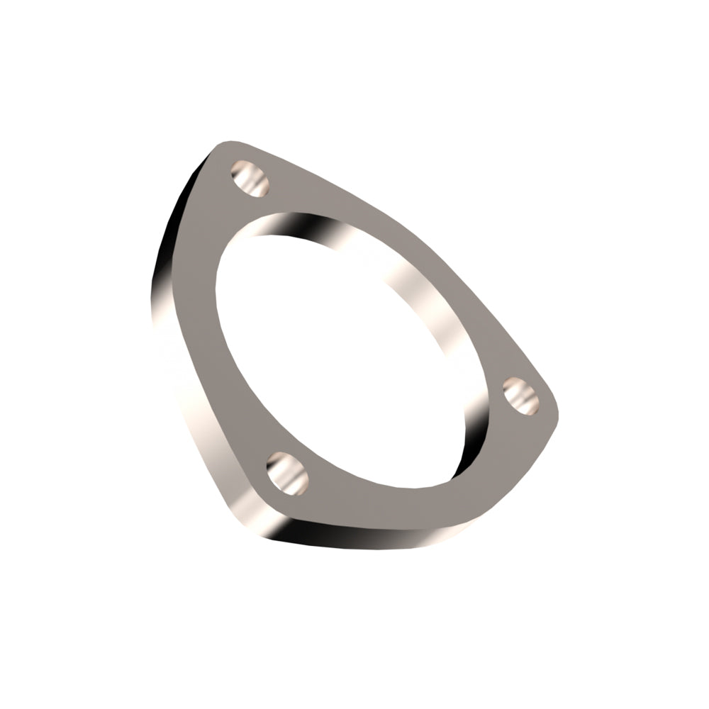 Quick Time Header Flange - 3" Round Port - Steel - Zinc Plated