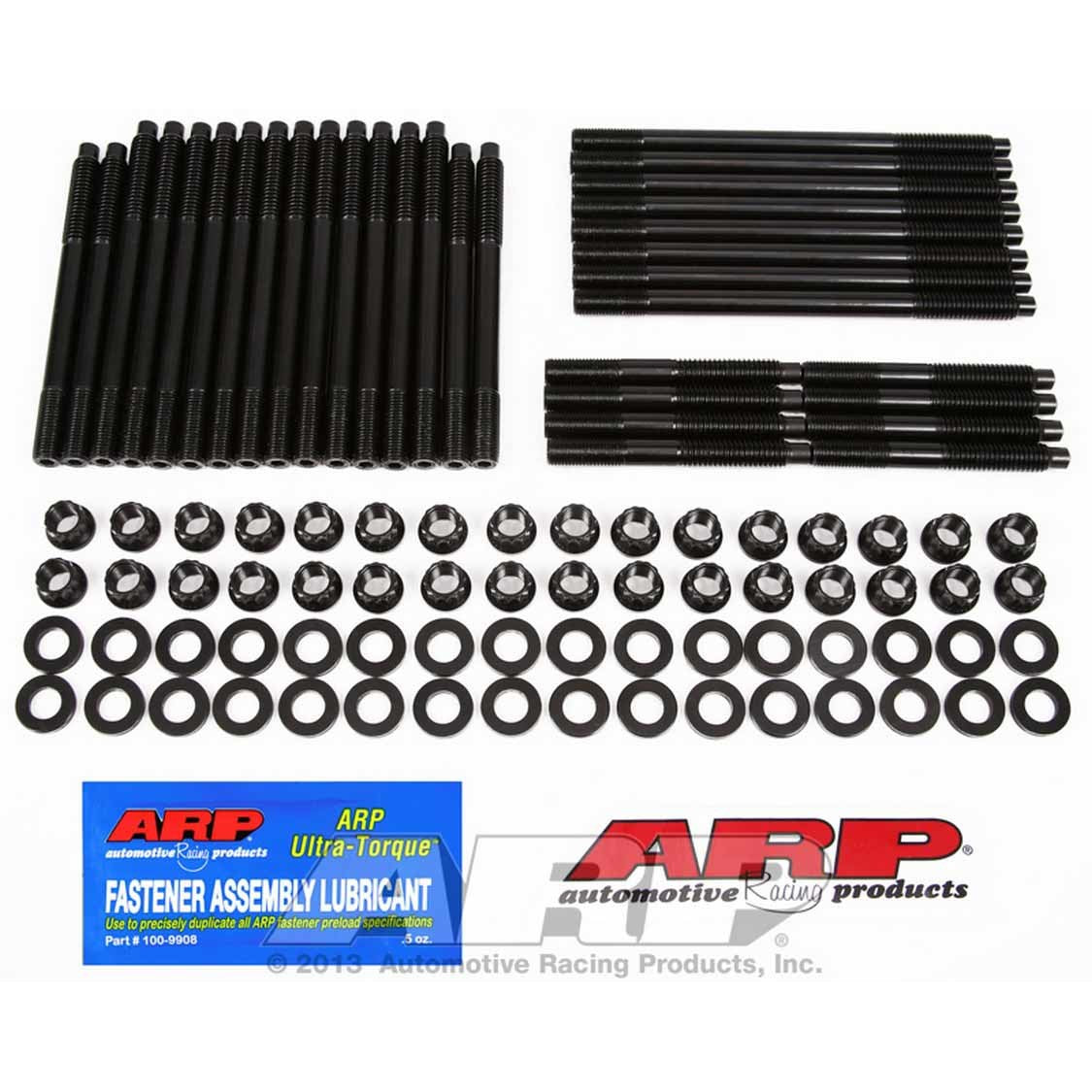 ARP Cylinder Head Stud Kit - 12 Point Nuts - Chromoly - Black Oxide - Aftermarket Head - Big Block Chevy 135-4303