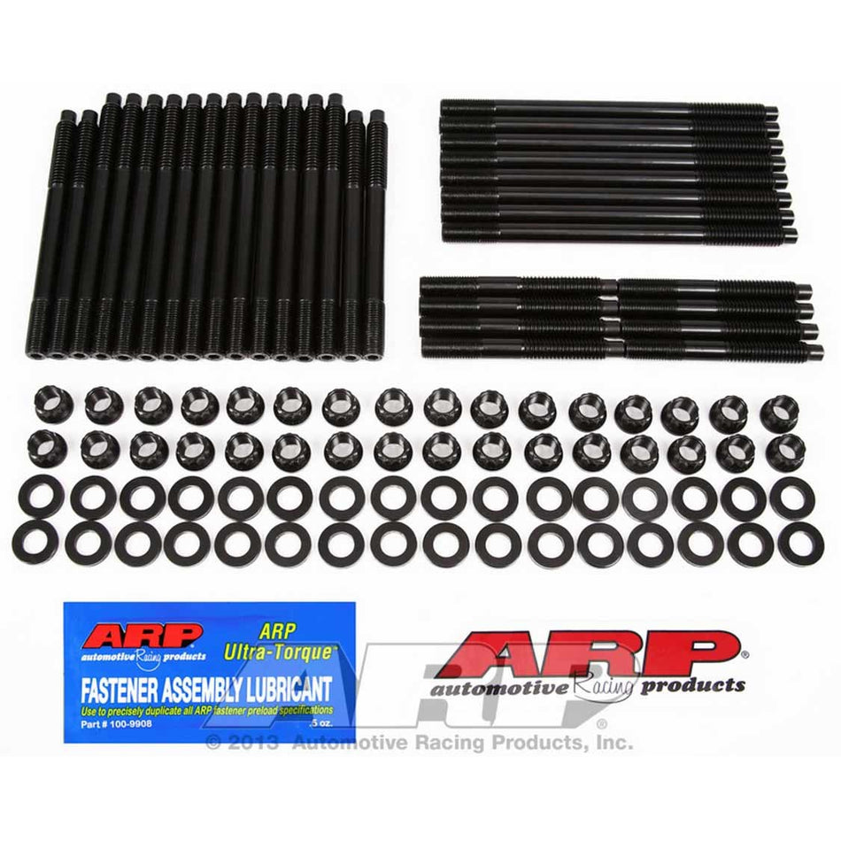 ARP Cylinder Head Stud Kit - 12 Point Nuts - Chromoly - Black Oxide - Aftermarket Head - Big Block Chevy 135-4303