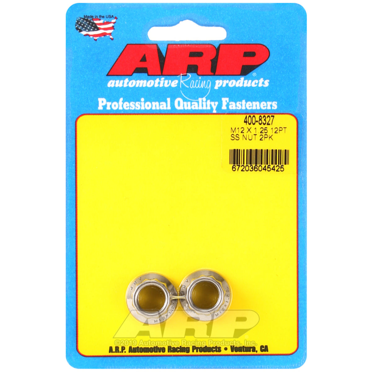 ARP Nut - 14 mm - 12 Point Head - Stainless - Polished - Universal - (Pair)