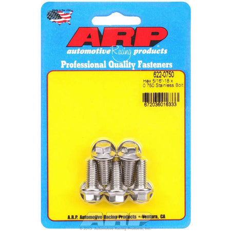 ARP Stainless Steel Bolt Kit - 6 Point (5) 5/16-18 x .750