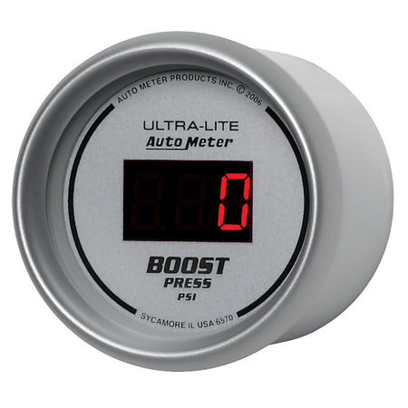 Auto Meter Ultra-Lite Digital Boost Gauge - 2-1/16 in.