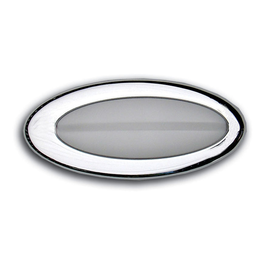 Clayton Machine Works Elliptical Dome Light 12V Bulb Frosted Lens Surface Mount - Hardware Included
