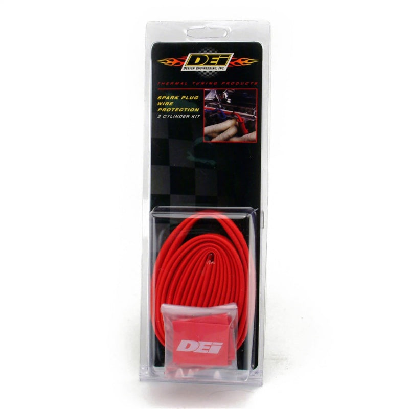 Design Engineering Protect-A-Wire Thermal Protective Sleeving - 8 mm Diameter - 7 Ft. . Long - Glass Fiber - Red