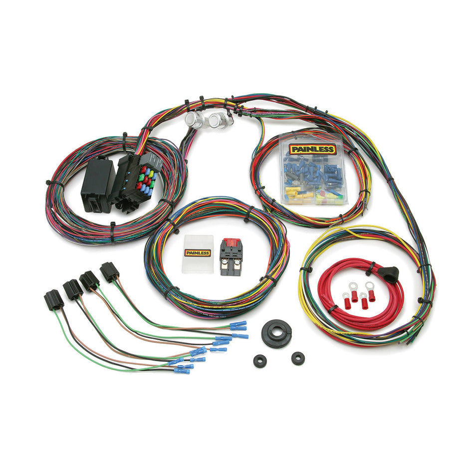 Painless Performance Customizable Mopar Color Coded Chassis Harness - 21 Circuits
