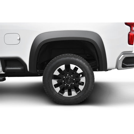 Bushwacker Extend-A-Fender Fender Flare - Front/Rear - 2" Wide - Plastic - Black - (Set of 4)