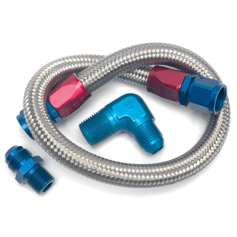 Edelbrock Fuel Line Kit - Braided - 22"