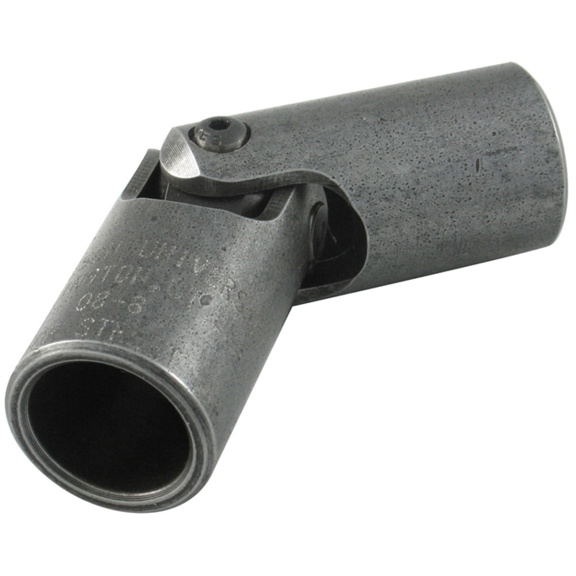 Borgeson Steering Universal Joint - Single Joint - 9/16-26 Spline to 3/4" Smooth - Steel