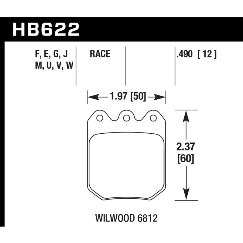Hawk Disc Brake Pads - DTC-30 w/ 0.490 Thickness