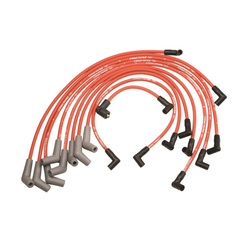 Ford Racing 9mm Spark Plug Wire Set - SB Ford 5.0, 5.8L V-8 Engine - Red - 45 Boot
