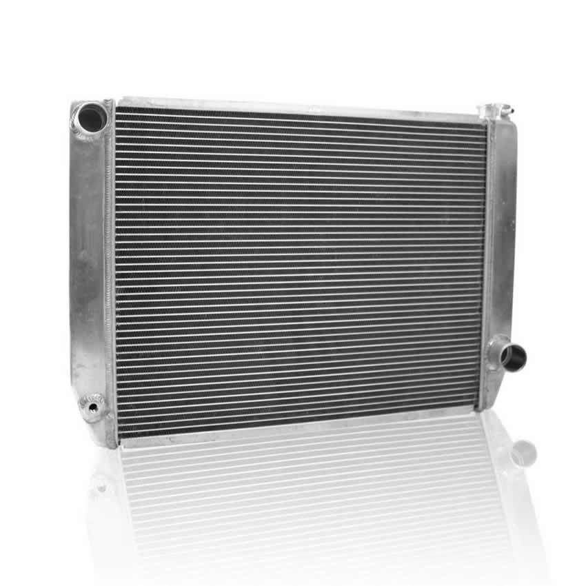 Griffin Thermal Products Universal Fit Radiator - 27.5" W x 19" H x 3" D - Driver Side Inlet - Passenger Side Outlet - Aluminum - Universal