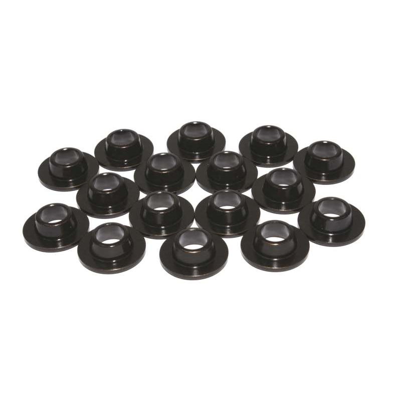 Comp Cams 10 Degree Valve Spring Retainer - 0.725 in / 0.466 in OD Steps - 1.185 in Single Spring - Plus 0.050 in - Chromoly - Black Oxide - Set of 16