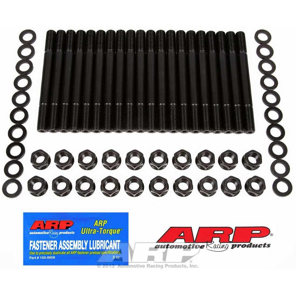 ARP Cylinder Head Stud Kit - Hex Nuts - Chromoly - Black Oxide - Ford Cleveland / Modified